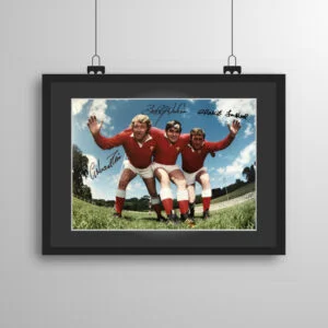 Signed and framed Pontypool Front Row print