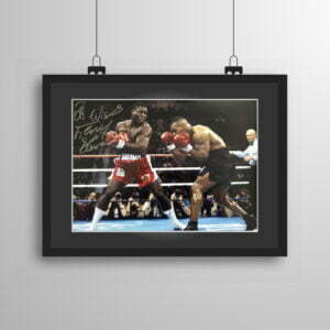 Signed & Framed Frank Bruno (v Tyson) Fight Print