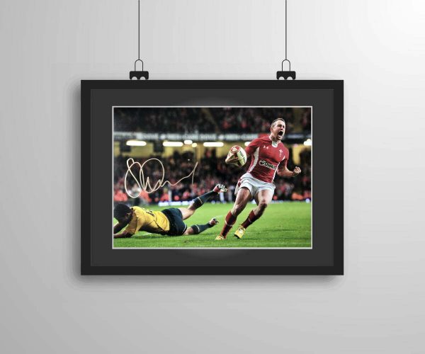 Signed and framed Shane Williams 'Last Try' print
